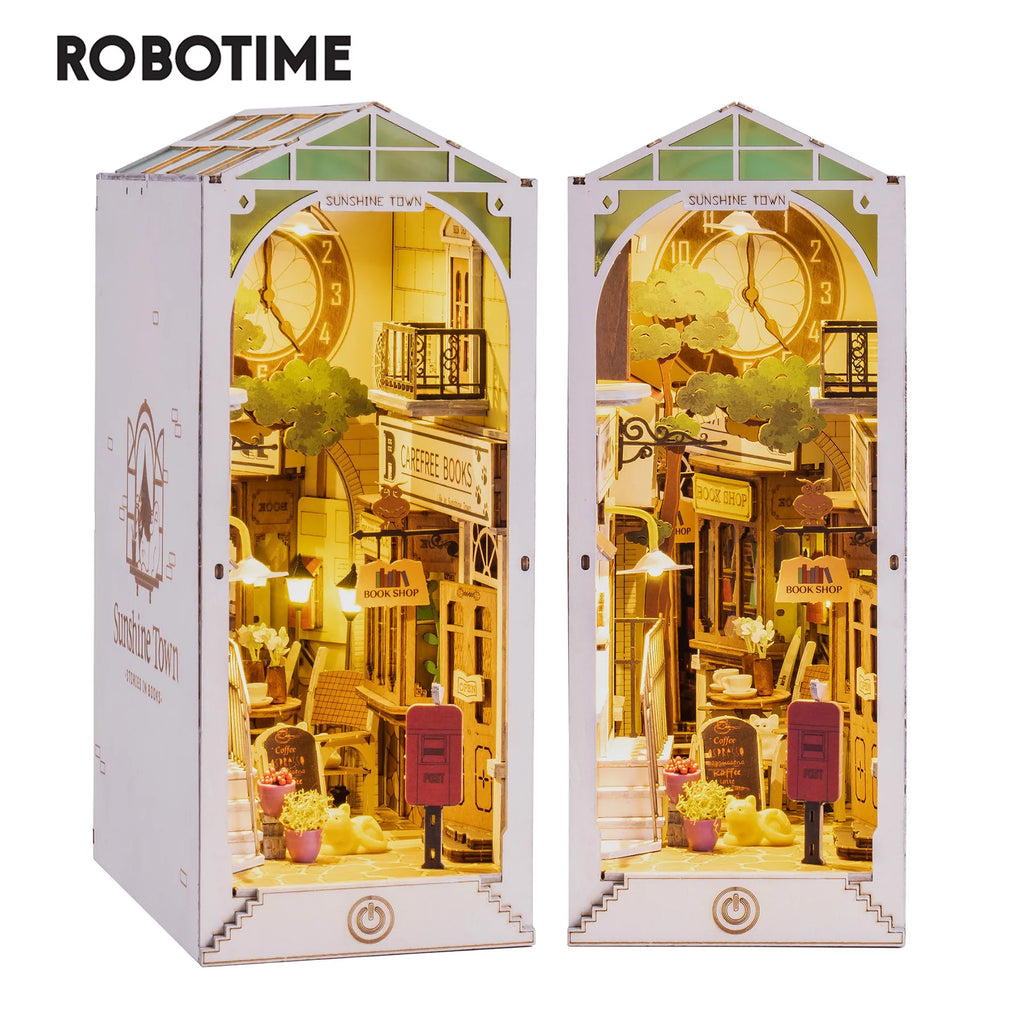 Book Nooks Series Stories in Books 4 Kinds DIY Wooden Miniature House Furniture Sakura Densya TGB01 Dropshipping