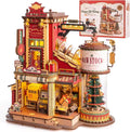 Wooden Music Box Christmas Dream Gift Factory 3D Wooden Puzzles Wooden Model Kits Build Best Gifts for Kids Adults